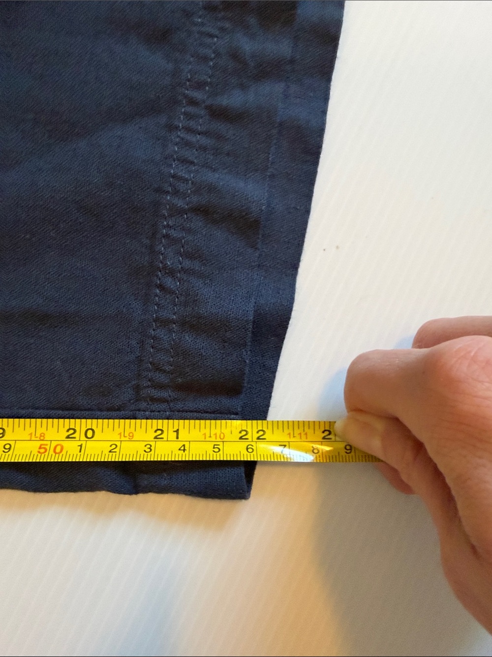 Splendid Angie Navy Blue Drawstring Linen Pants - Picture 4 of 6
